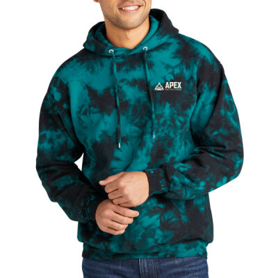 Port & Co™ Crystal Tie-Dye Pullover Hoodie ( Back Print )  Thumbnail